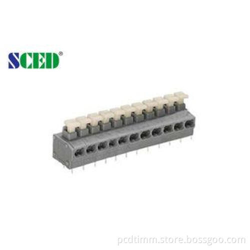 5.00mm Pitch PCB Spring Terminal Blocks , 300V 10A 2P - 24P